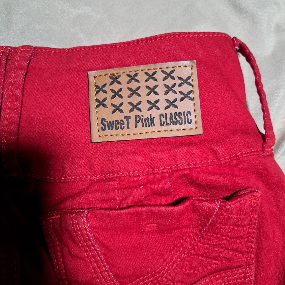 Short colombiano levanta cola, color rojo, talla 5, Marca: Sweet Pink Clasicc